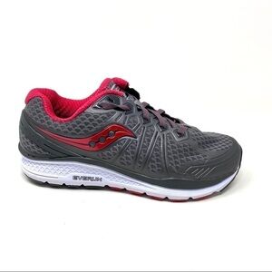 Saucony Echelon 6 grey pink running shoes